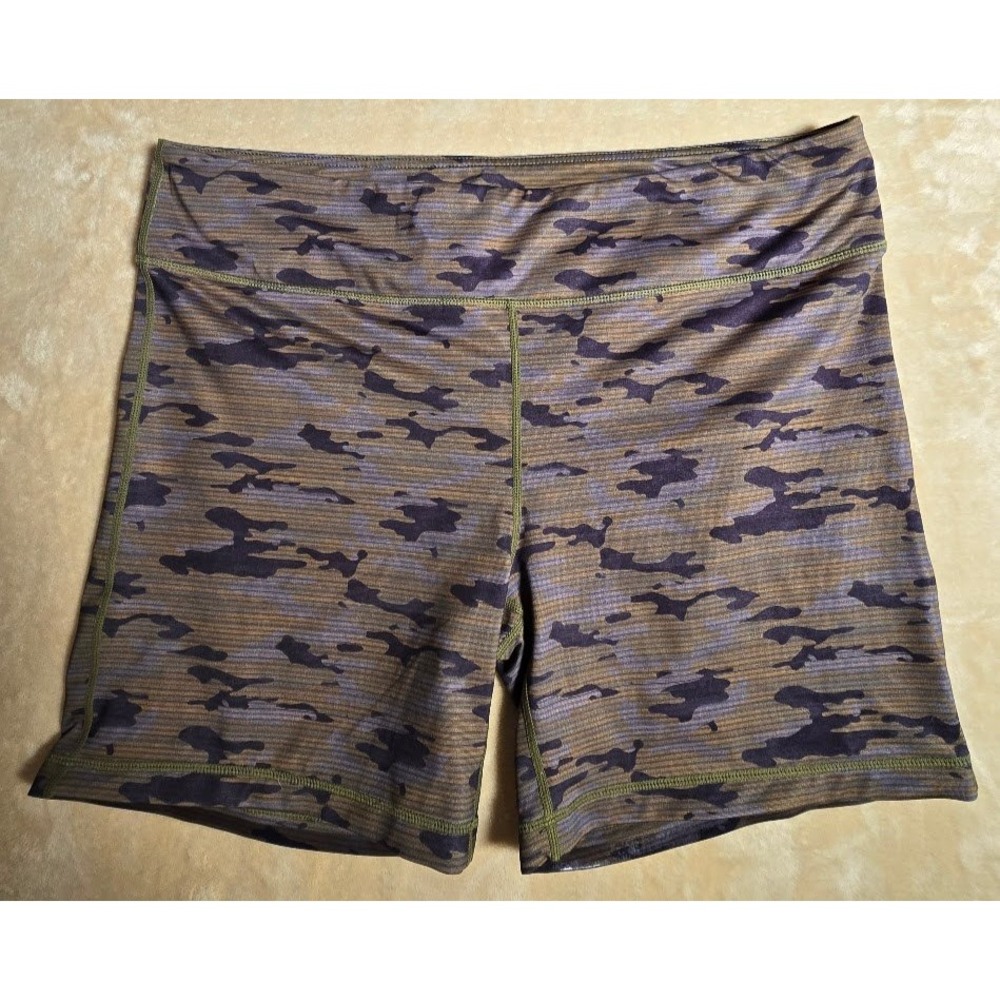 Kyodan Mens Camo Compression Shorts Green Purple Athletic Gym Training Size XL